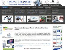 Tablet Screenshot of oxonitsupport.co.uk